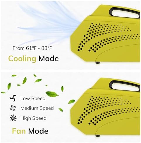 Portable Air Conditioner for Tent for 25-50 Sq. Ft, Outdoor AC Unit with Fan Modes for Truck Van Camping Small Rooms, Windowless Air Cooler with Dual Hoses