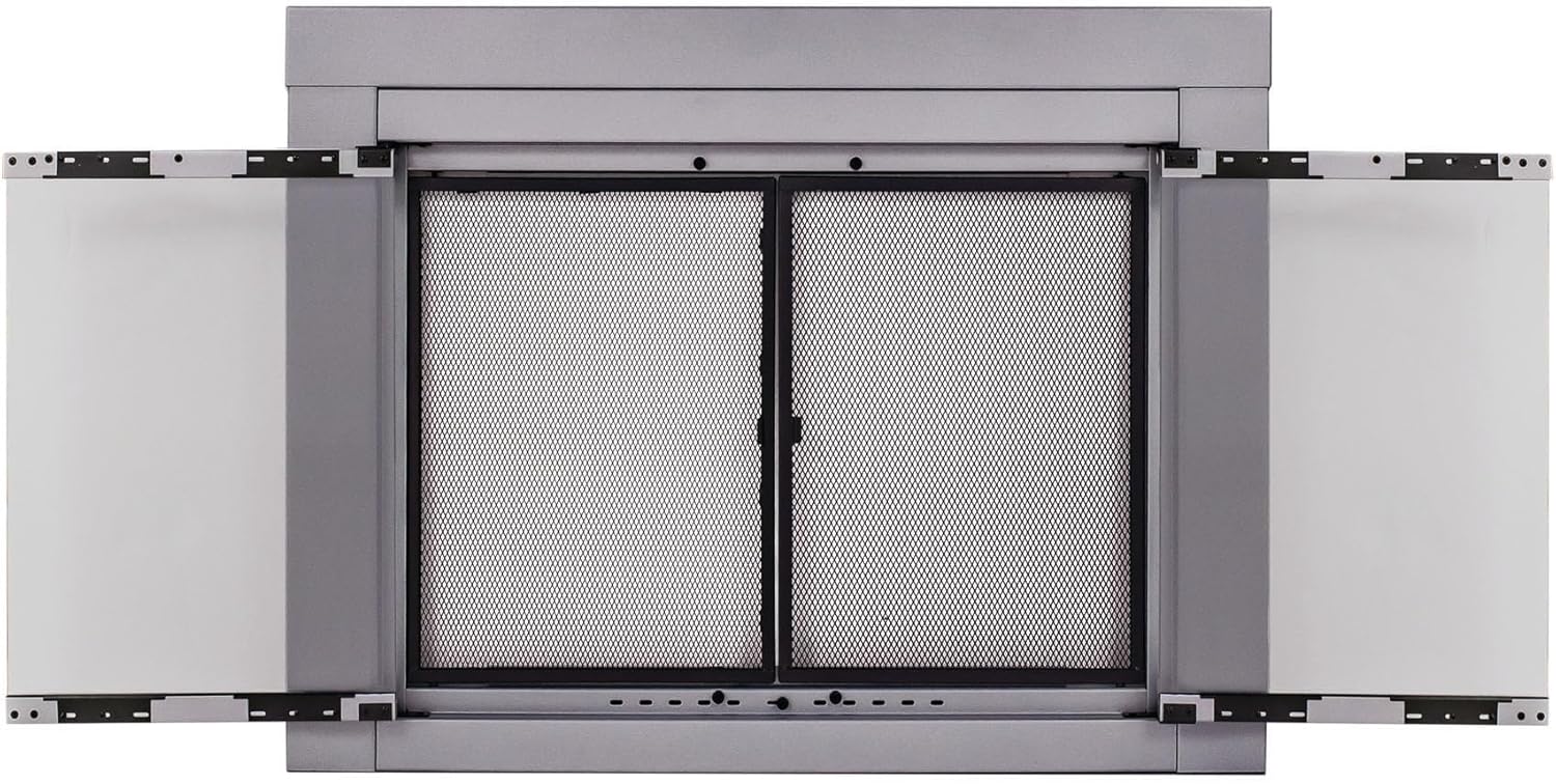 Pleasant Hearth Alpine Collection Fireplace Glass Door