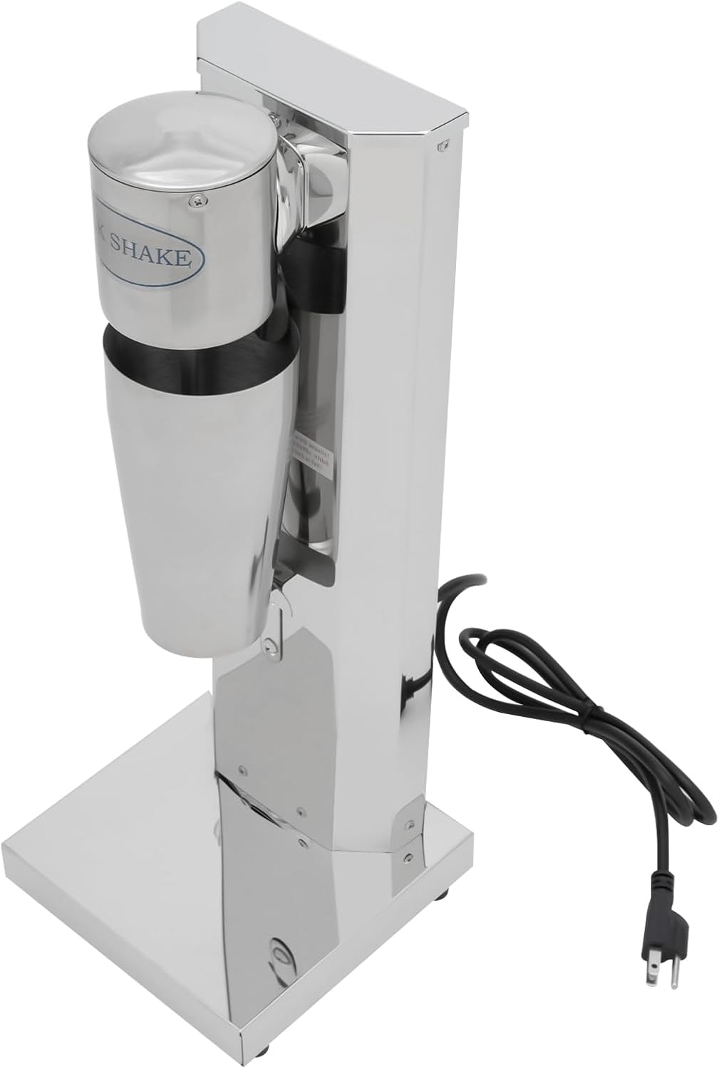 Commercial Milkshake Machine, Milkshake Maker, Electric Milkshakes Blender, 180W 18000RPM Stainless Steel Drink Mixer with 22OZ Cup for Milk Tea Coffee Shakes, 110V (Single-head)
