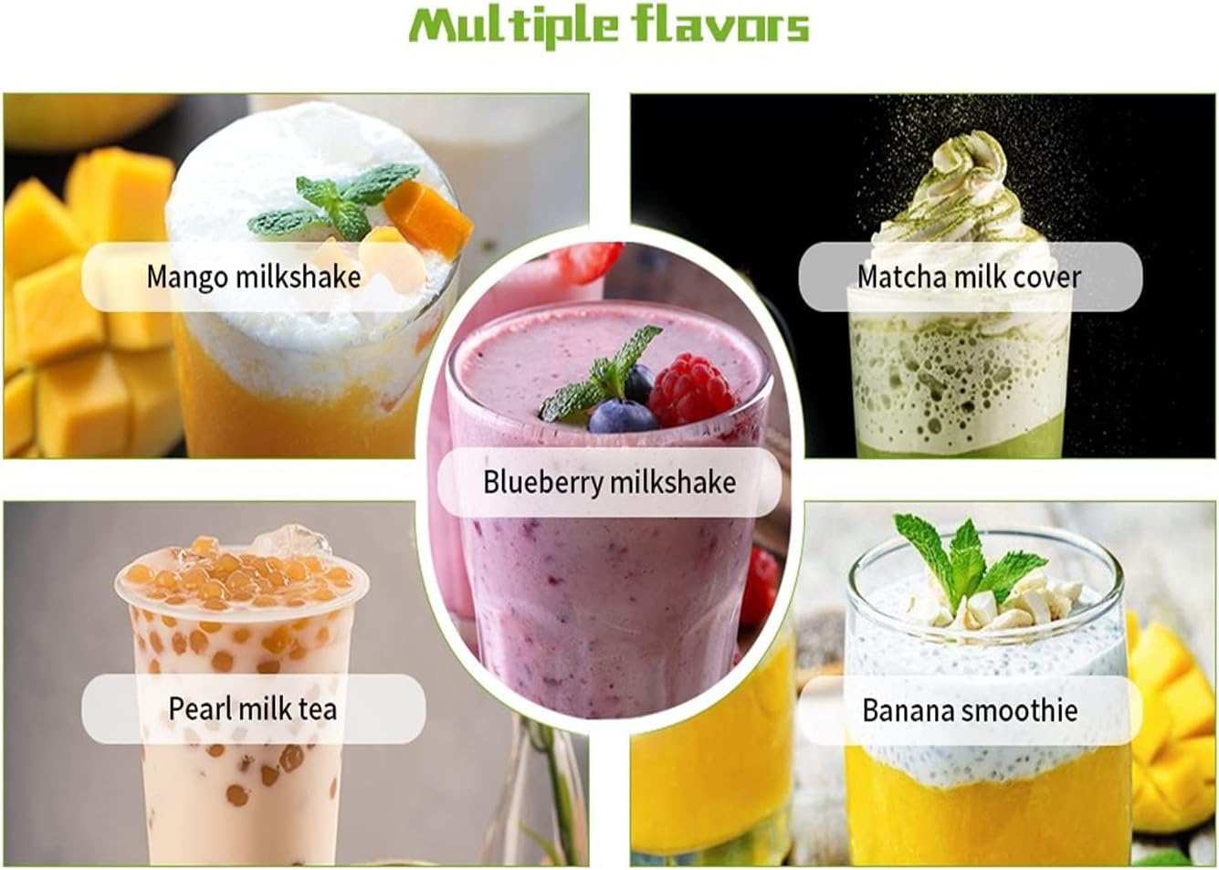 Milkshake Maker, Commercial Double Head Milk Shake Machine, Stainless Steel Milkshake Blender, Two-Speed 110V 180W