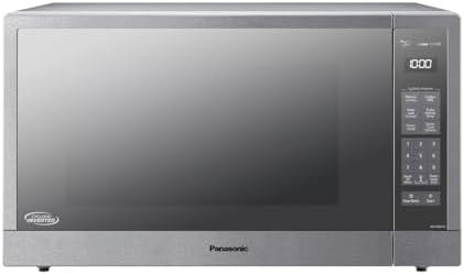 Panasonic Microwave Oven, Stainless Steel Countertop/Built-In Cyclonic Wave with Inverter Technology and Genius Sensor, 2.2 Cu. Ft, 1250W, NN-SN97JS (Silver)