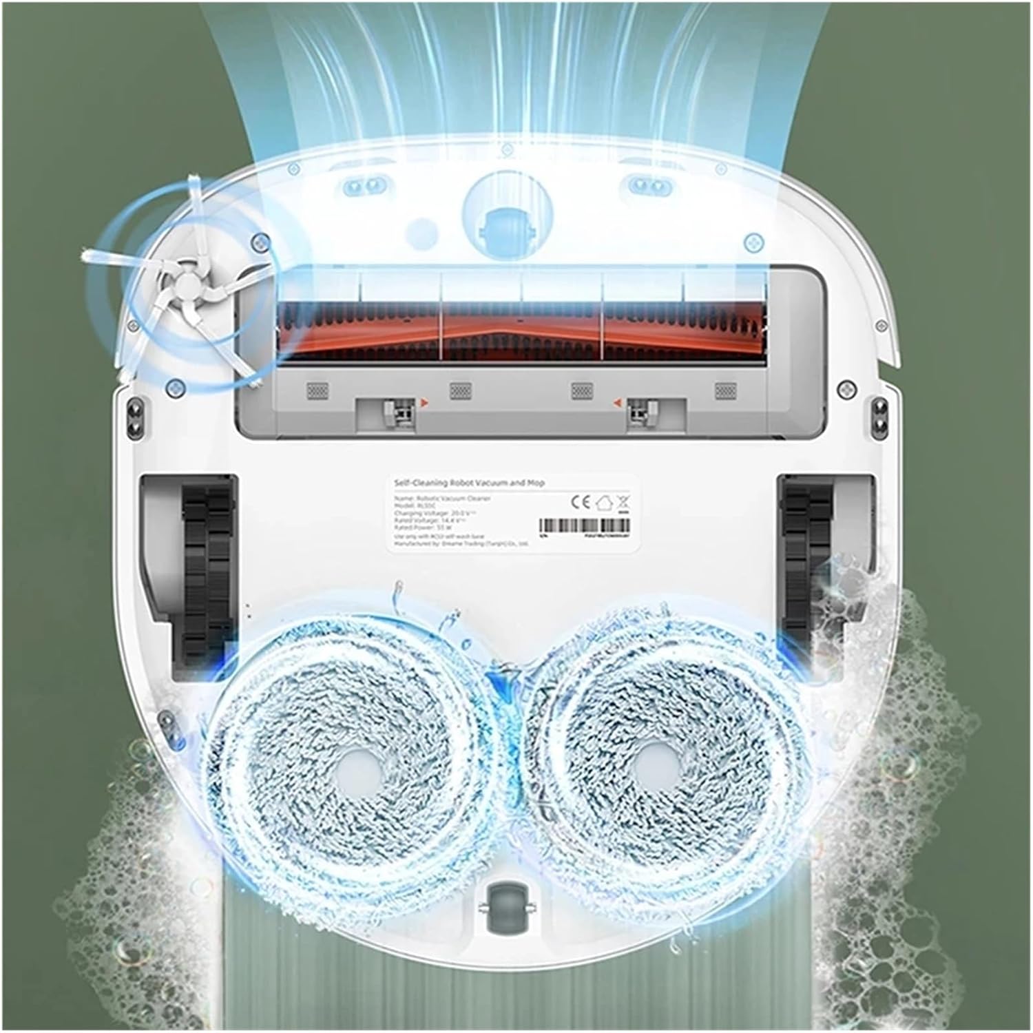 AgaShi Replacement Self-Cleaning Robot Vacuum and Mop，Main Side Brush，Hepa Filter，Mop Pads，Dust Box Parts，Compatible for Dreame Bot W10 Pro (Color : As shown-26)