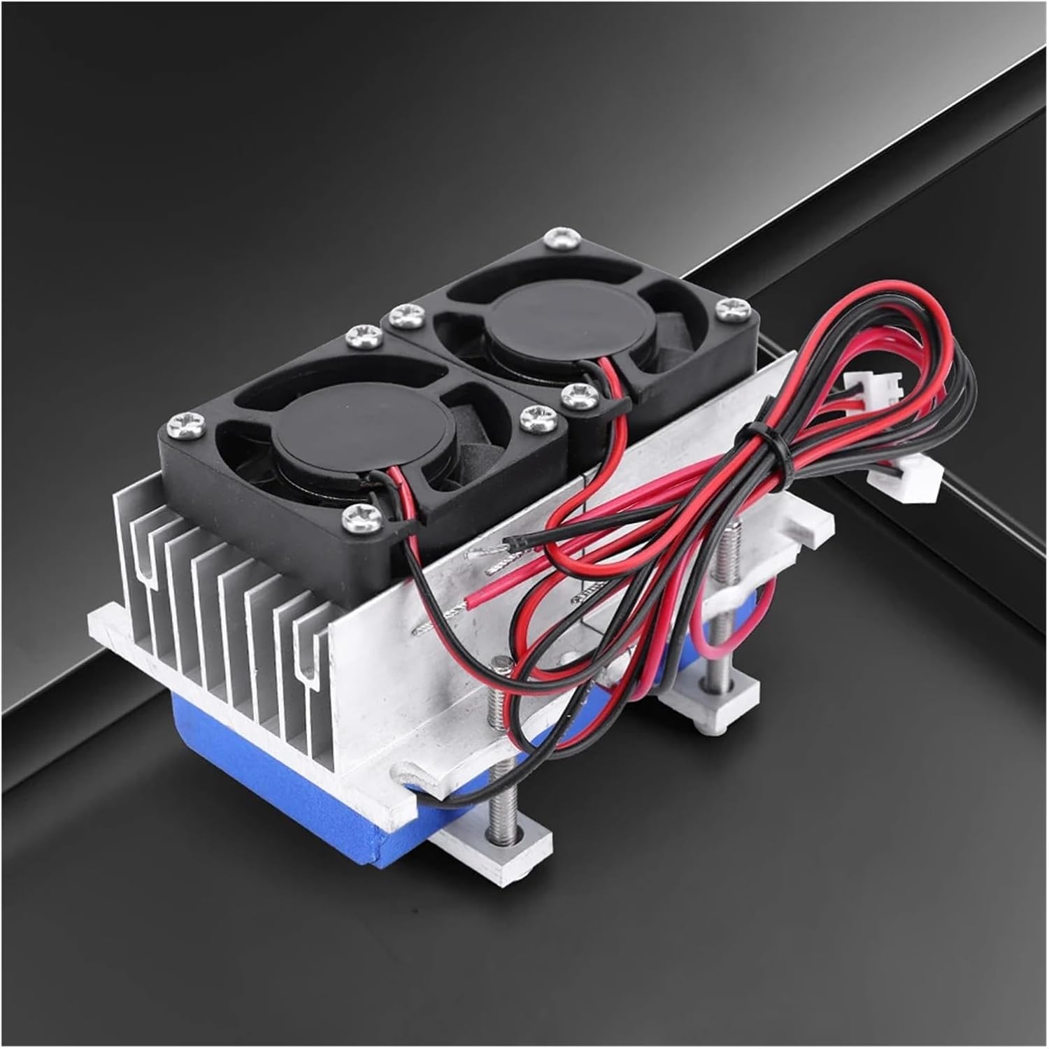 DC 12V Air Conditioner Cooling System DIY Kit Aluminum 144W 15A Semiconductor Lucky