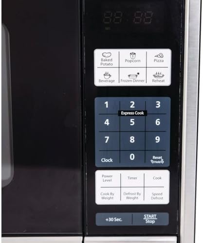 Avanti 1.1CF 1000W Black with Stainless Steel Front Microwave - 1 Each