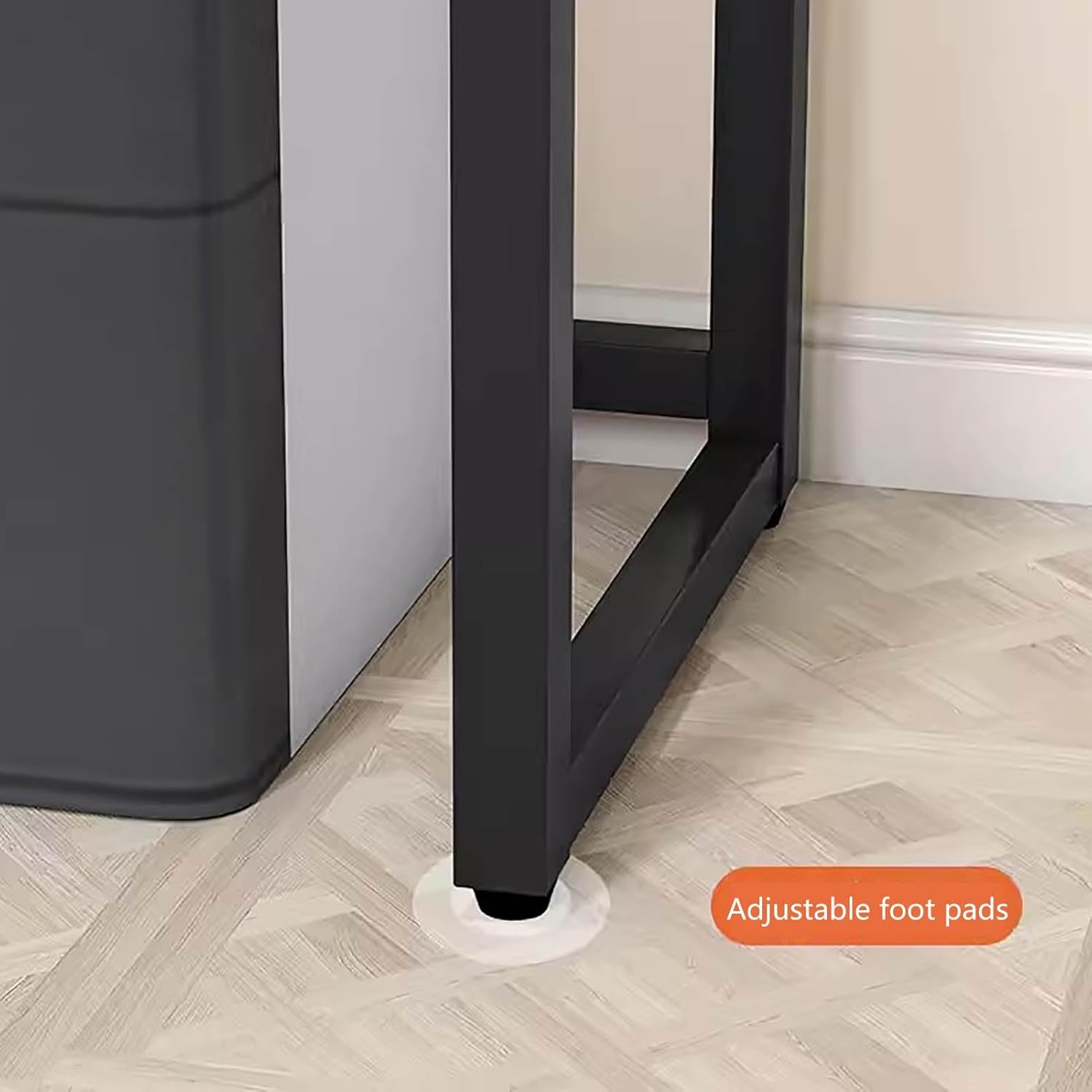 Generic Sweeping Robot Storage Rack, Floor-standing Living Room Fish Tank Rack Base Small Apartment Sofa Side Table Water Dispenser Square Table(Natural,19.7x15.7x20.9in)