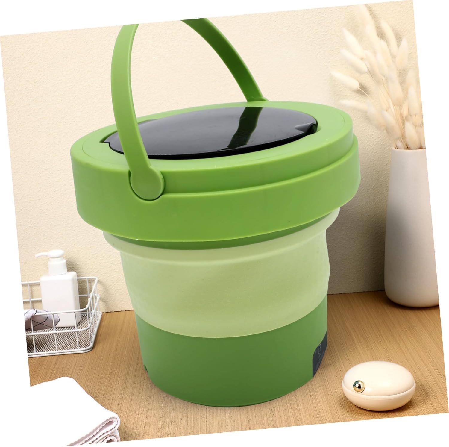 Portable Washer Compact Mini Washing Machine for Dorm Apartment Travel Lightweight High Speed Rotation Efficient Cleaning US Plug Voltage