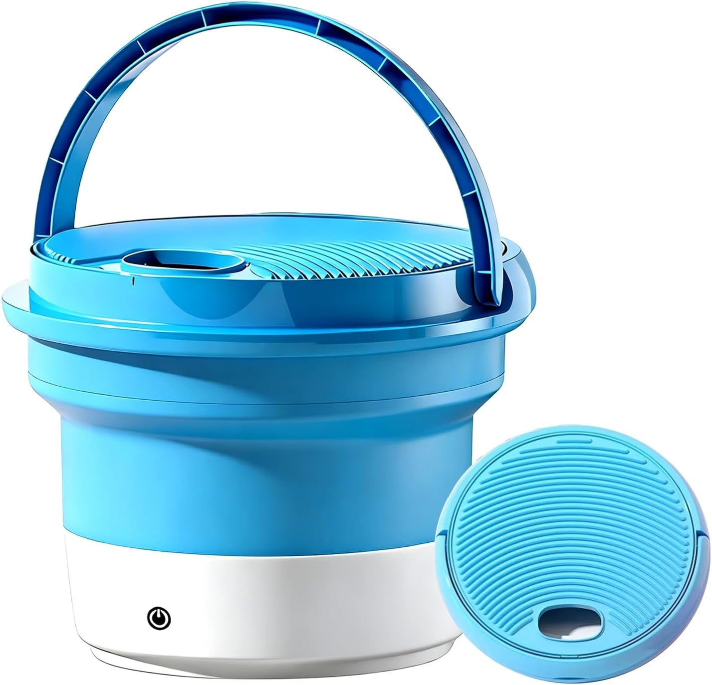 8.5L Foldable Portable mini Washing Machine Compact Washer with Spin Dryer Portable Washer for Underwear Socks Ideal for Travel rv Dorm Washing Machine(Blue)