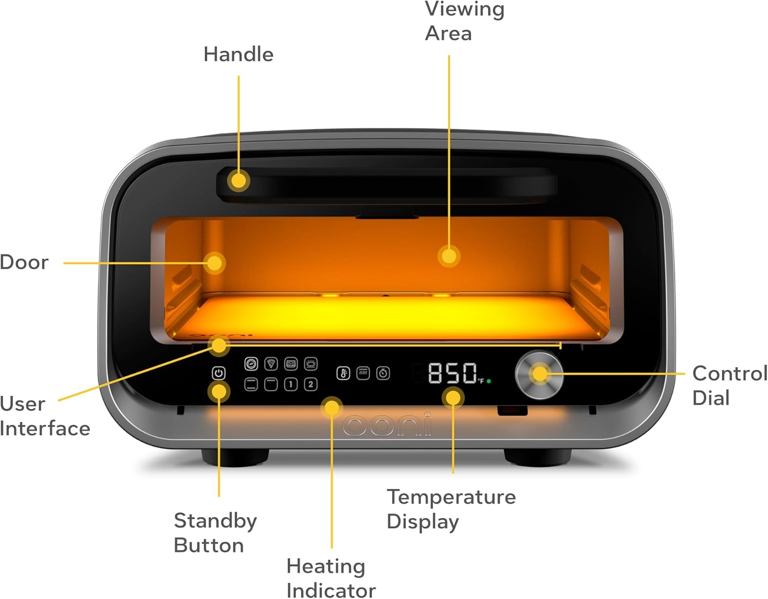 Ooni Volt 2 Electric Indoor Pizza Oven - Versatile Countertop Electric Toaster Oven, Cook 12 Inch Pizzas and More