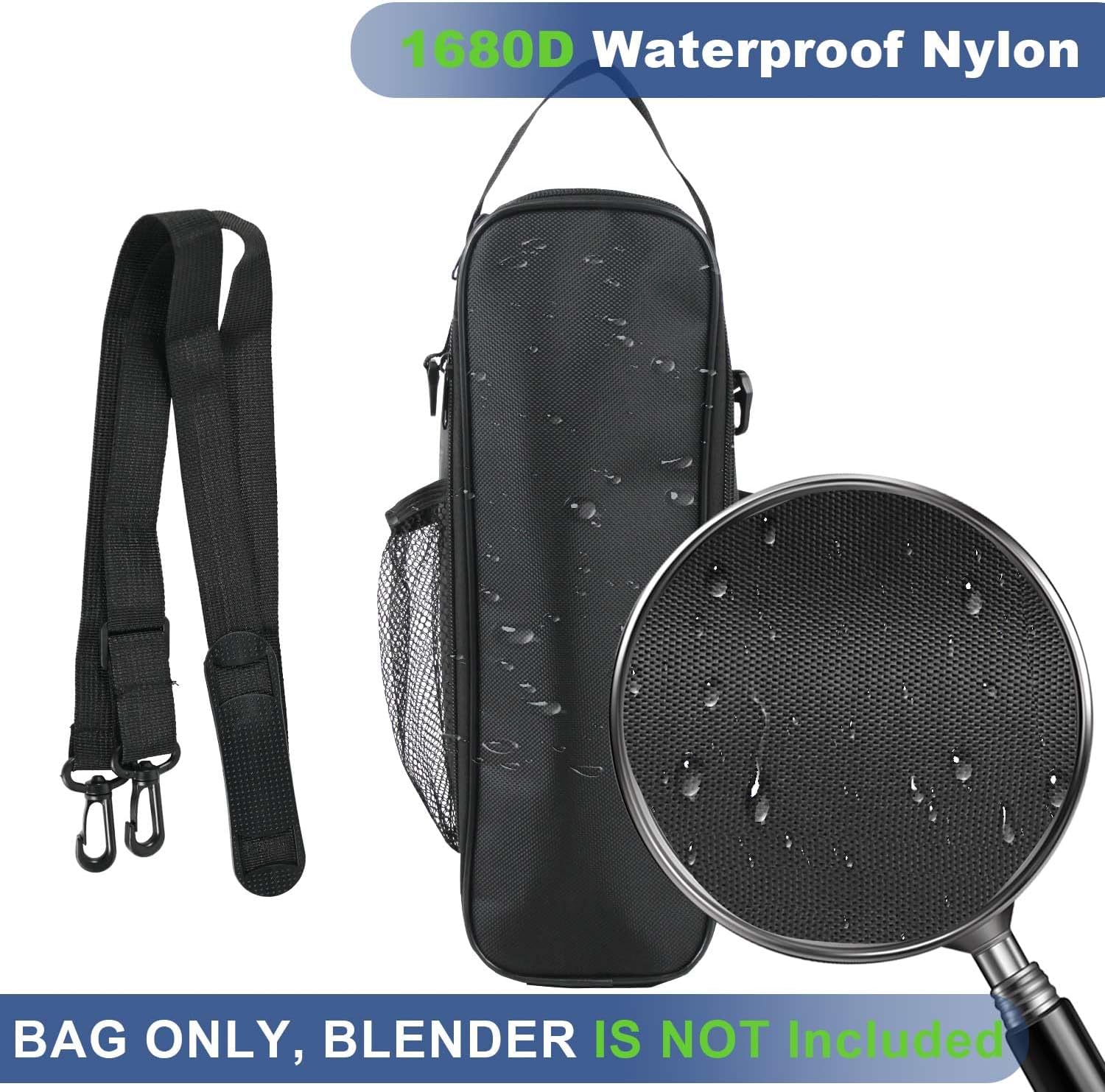 Carry bag for Ninja BN301 Nutri-Blender Plus Compact Personal Blender, Portable Outdoor Blender Travel Carrier Bag with Adjustable Strap, Blender Storage Case for Ninja BN301& Magic Bullet