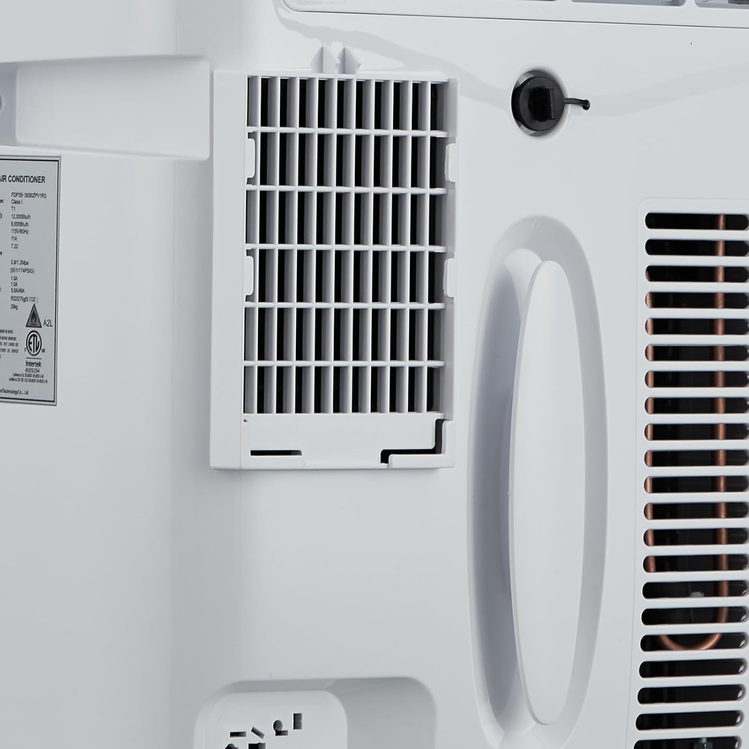 12000BTU Portable Air Conditioner with Remote Control, AC Unit Cooling for Rooms Up to 550 Sq. Ft., with Dehumidifier and Fan Mode/LED, 24H Timer & Quiet Operation for Home Office