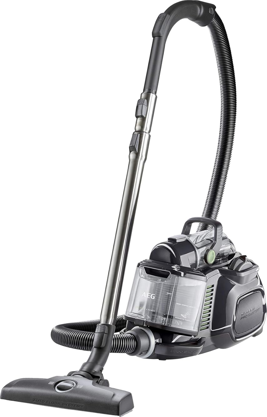 AEG LX7-2-ÖKOX Vacuum Cleaner Bag Free (55% Recycling Material, Including Additional Attachments, 750 Watt, 9 m Operating Radius, 1.4 L Dust Container, Ergonomic Handle, Washable Hygiene Filter,