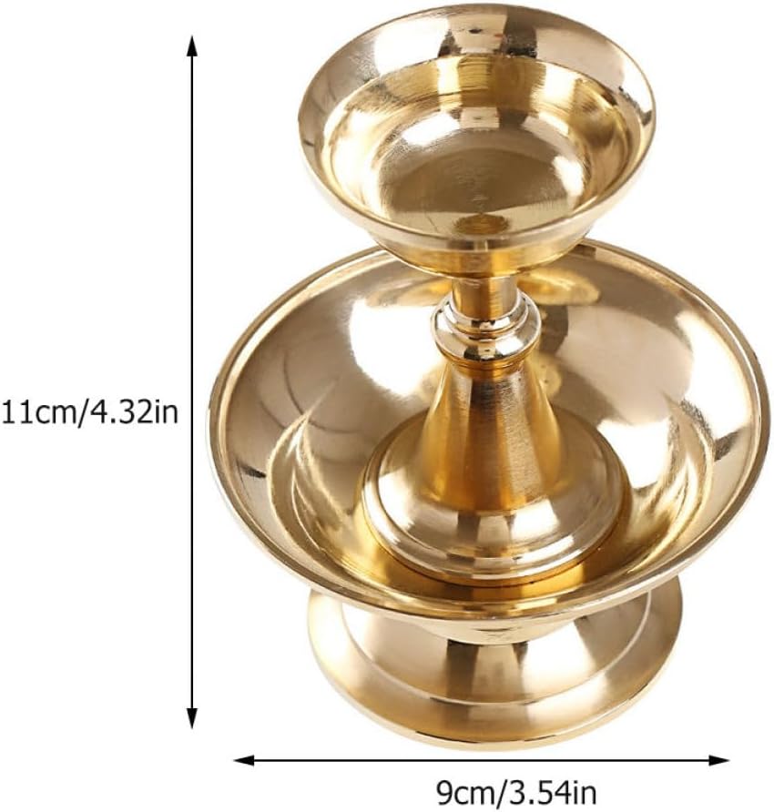 Buddhist Offering Cup Thickened Copper Water Cup Temple Sacrificial Accessory Household Supply for Buddha Worship