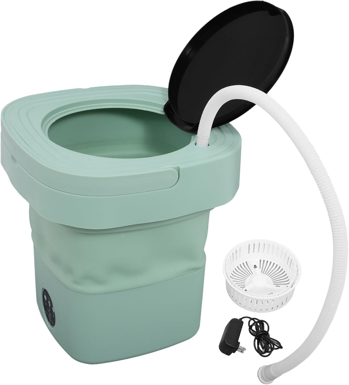 Mini Portable Folding Washing Machine Compact Washer for and Apartments User-friendly Touchscreen Space-saving Design Drainage