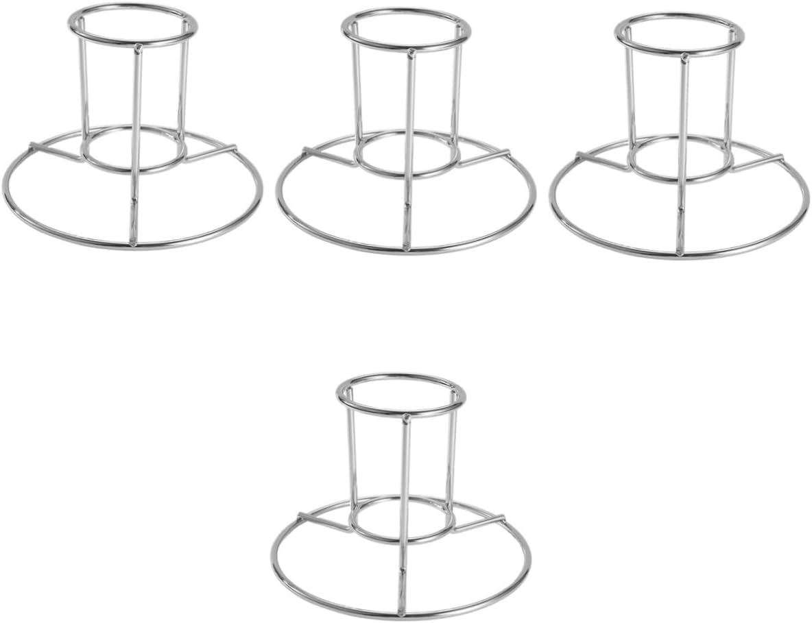 4pcs Portable Stainless Steel Turkey Roaster Rack Multi-Function Upright Chicken Holder for Grilling and BBQ Easy to Clean Vertical Roaster Stand for Outdoor Cooking