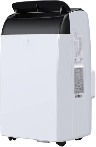 14000 BTU Portable Air Conditioners with Remote Control, 3-in-1 Free Standing Cooling AC Unit with Fan & Dehumidifier, Cools Room up 750 Sq. Ft, 24H Timer, Window Mount Exhaust Kit