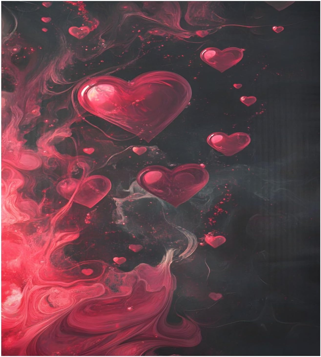 Dishwasher Magnet Cover Large Magnetic Stickers Red Heart Front Dishwasher Cover Reusable Decal for Home Kitchen Anti-Scratch Refrigerator Decorative Lid Washing Machine Laundry 23