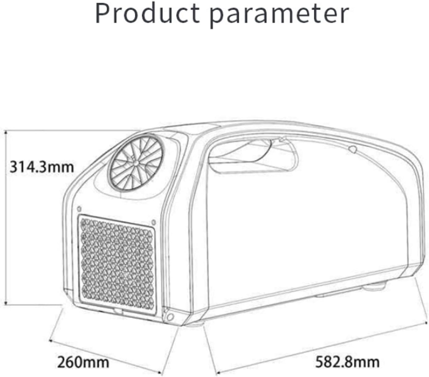 Compact Air Conditioner,Portable,Fast Cooling Dehumidifier,Without Outdoor Unit,for Bedroom,Kitchen,Rental House