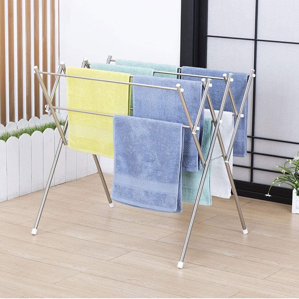 Clothes Drying RacksAirer Drying Rack 4 Tracks Folding Double Layer Clothes Airer 304 Stainless Steel Bathroom Towel Rail Balcony Strong Sturdy Dryer Space Saving beautif