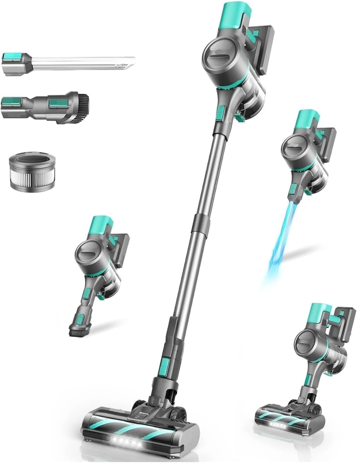 S10K Cordless Vacuum Cleaner | 28Kpa Enhanced Suction | Compatible With INSE S10K, 3 Modes Handheld Stick | For Home & Carpet Cleaning(S10K Green)