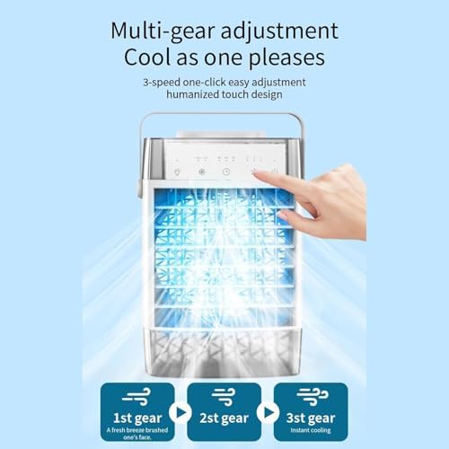 Portable Air Conditioning Household Sprayer Refrigeration Small Conditioner Indoor Water Electric Fan Night Light Misting Cooling for Home