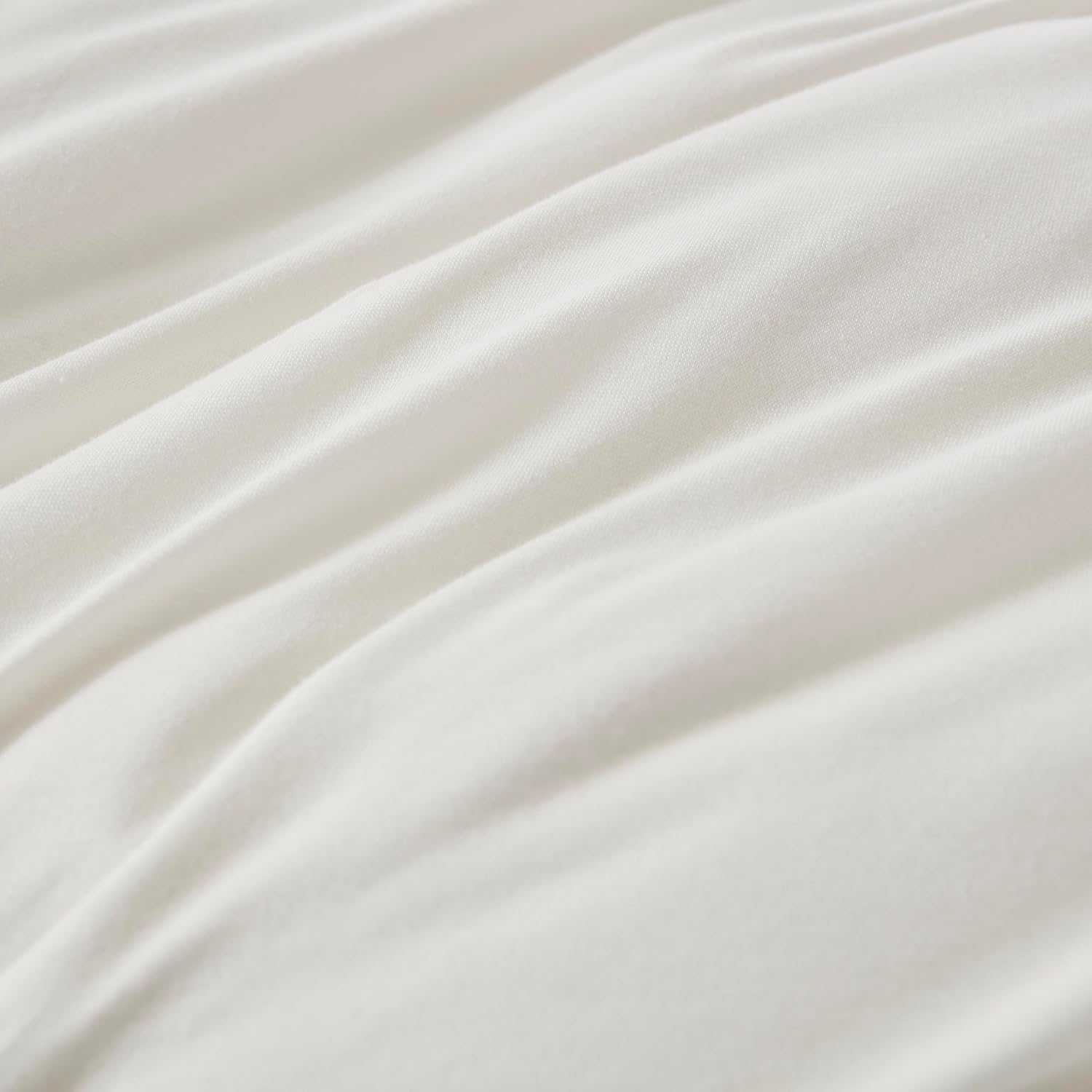 Household 100% Jersey Cotton Pillowcase 20”x30”-Light Weight, Comfortable, Super Soft Pillow Case with Envelope Closure Extremely Durable Set of 2 (White, Queen Size Pillowcase (20