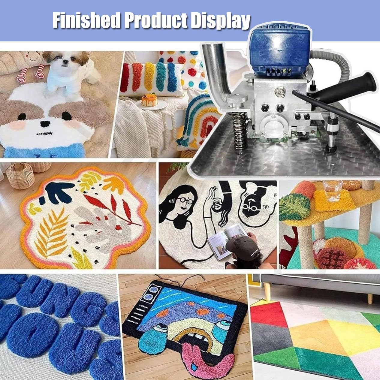 Carpet Flat Shearing Machine, Electric Carpet Cutting Kit, Flexible Movement, Portable for Household, for Cleaning