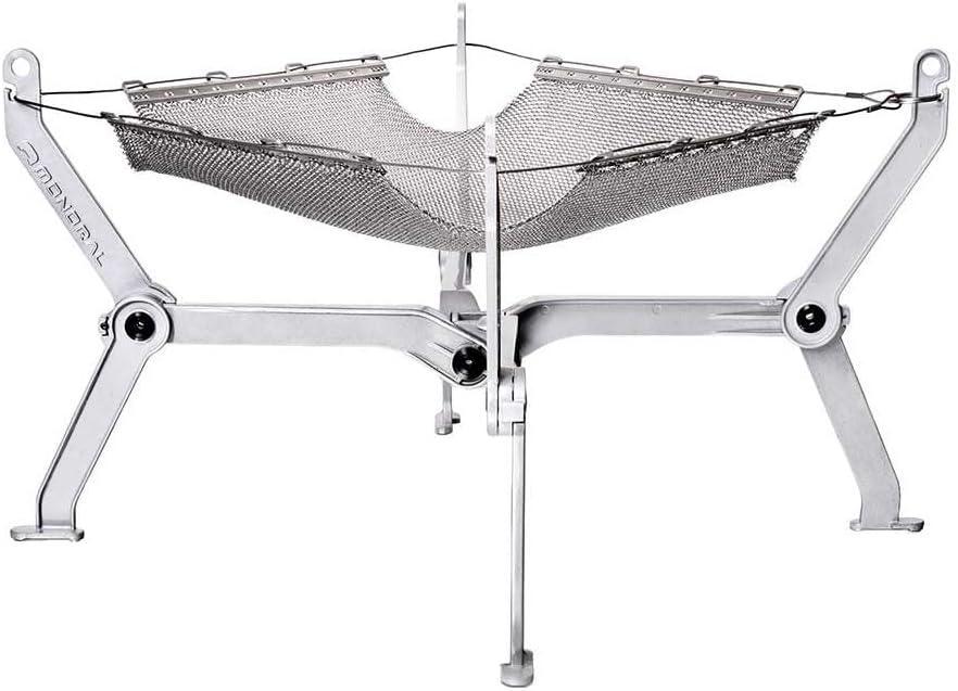 MONORAL Compact Mesh Bonfire Stand, Wire Frame, Solid M (Load Capacity 22.0 lbs (10 kg), Stainless Steel Mesh Specifications, 2025 Edition