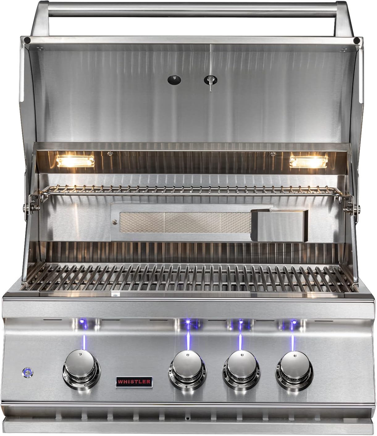 Whistler 28-inch Built-in 3-Burner Propane Gas Grill with Rear Infrared Burner & Grill Lights