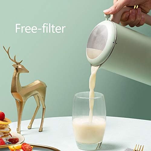 Soymilk Maker Machine Electric Juicer Blender Automatic Heatable Soya-Bean Milk Rice Paste Maker Free-filter(Gray)