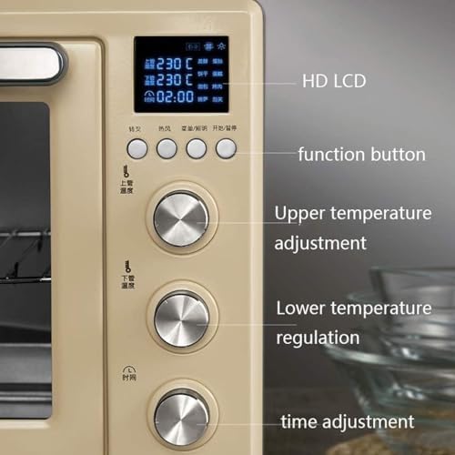 oven mini oven air fryer oven Smart Oven Convection Toaster Roaster Oven Pot Holders Countertop Oven Stainless Steel 32L Mini Ovens Toaster Oven Air Fryer,, Onesize