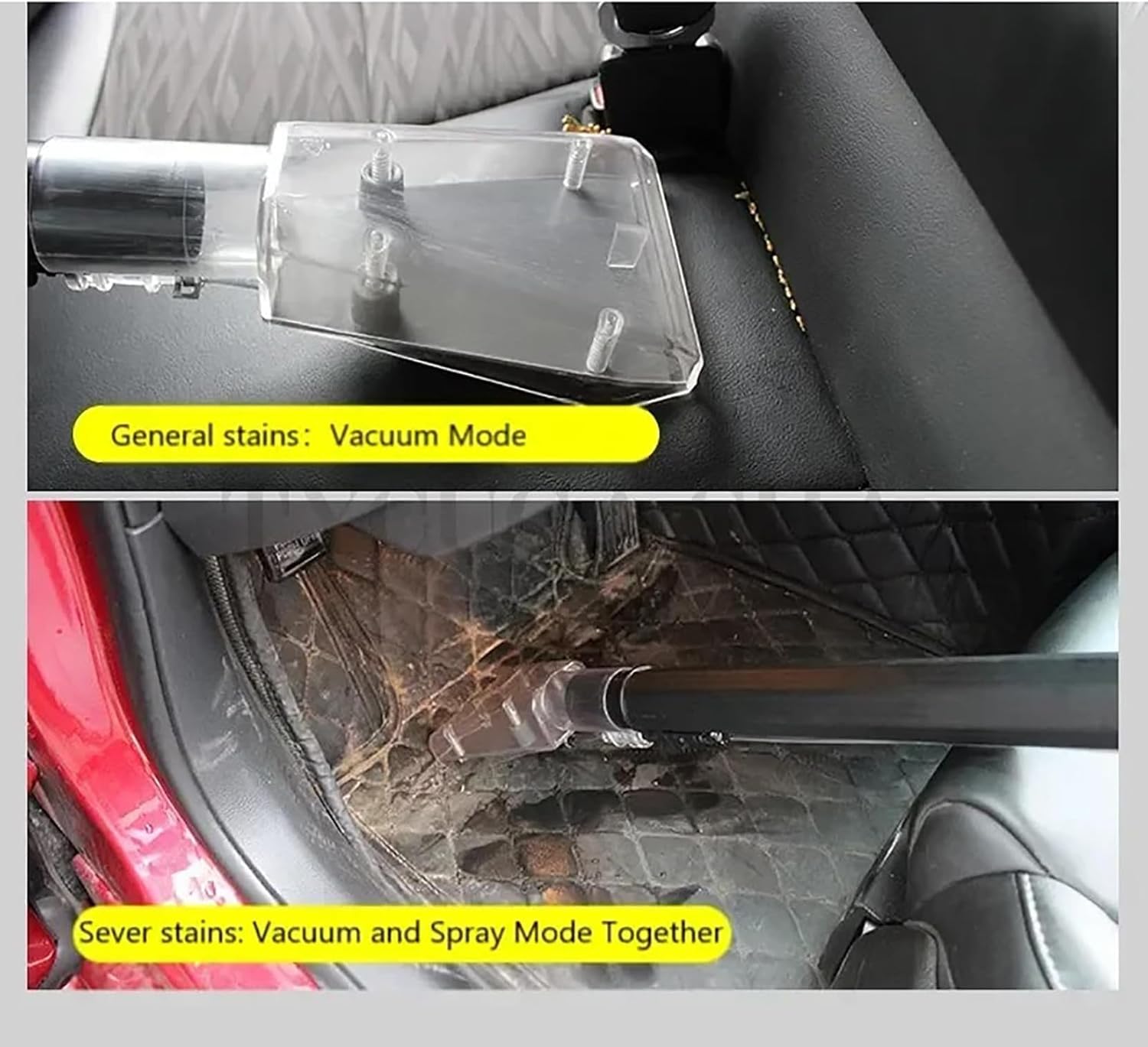 1400W Car Interior Cleaning Machine - 2-in-1 Spray & Extraction, Multifunctional Vacuum Cleaner for Sofa, Curtains & Carpets, Deep Clean for Home & Auto Use