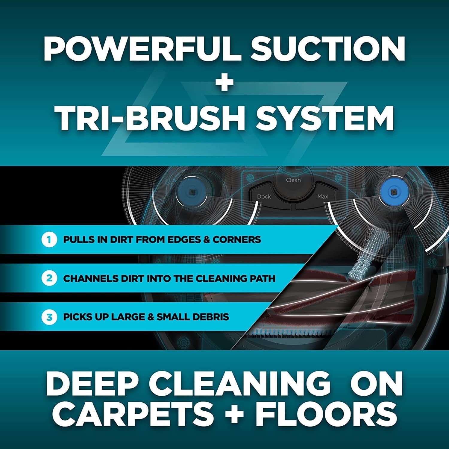 Shark ION Robot Vacuum, Wi-Fi Connected, Multi-Surface Cleaning, Carpets, Hard Floors (BlacK) (Renewed)