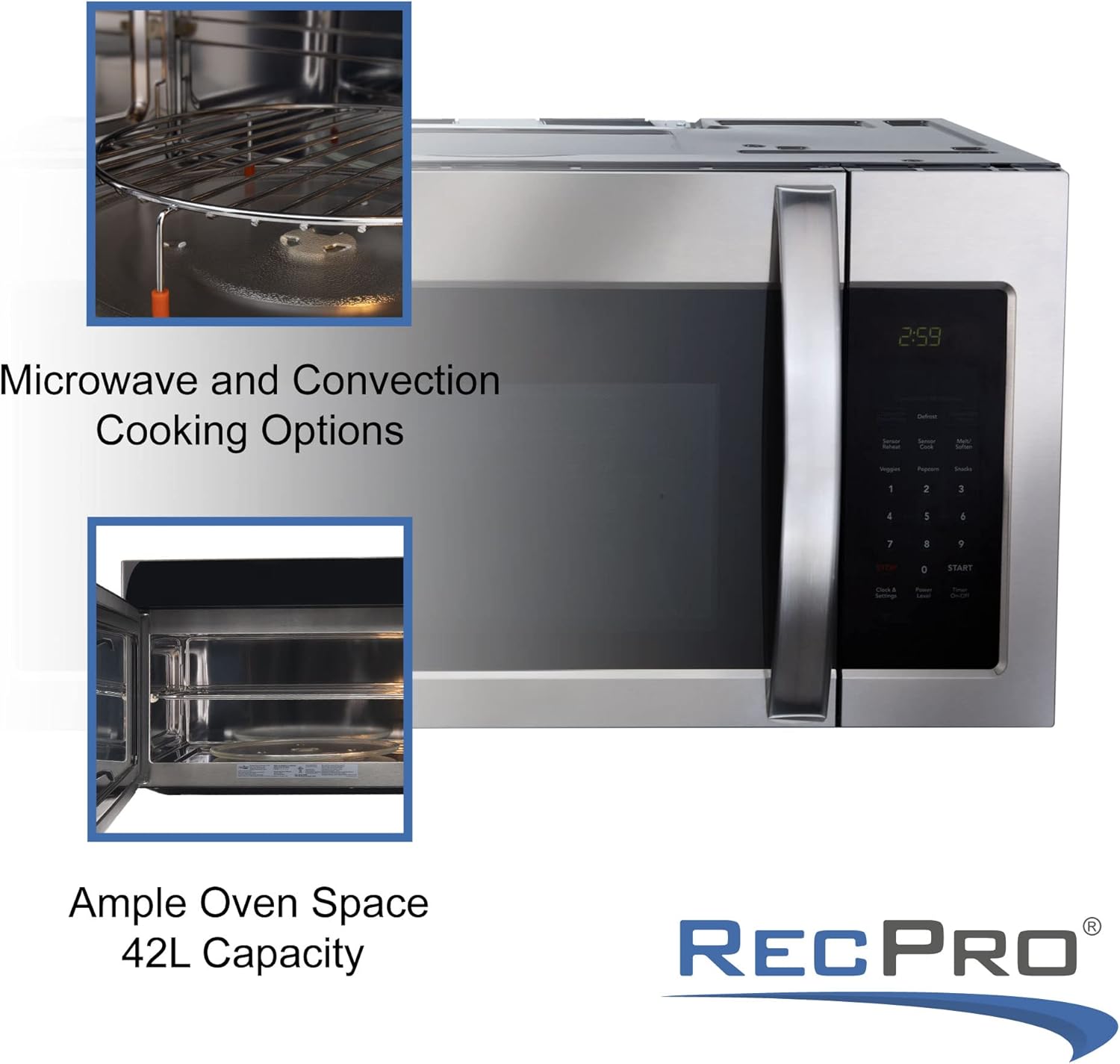 RecPro RV Microwave Over The Range 30