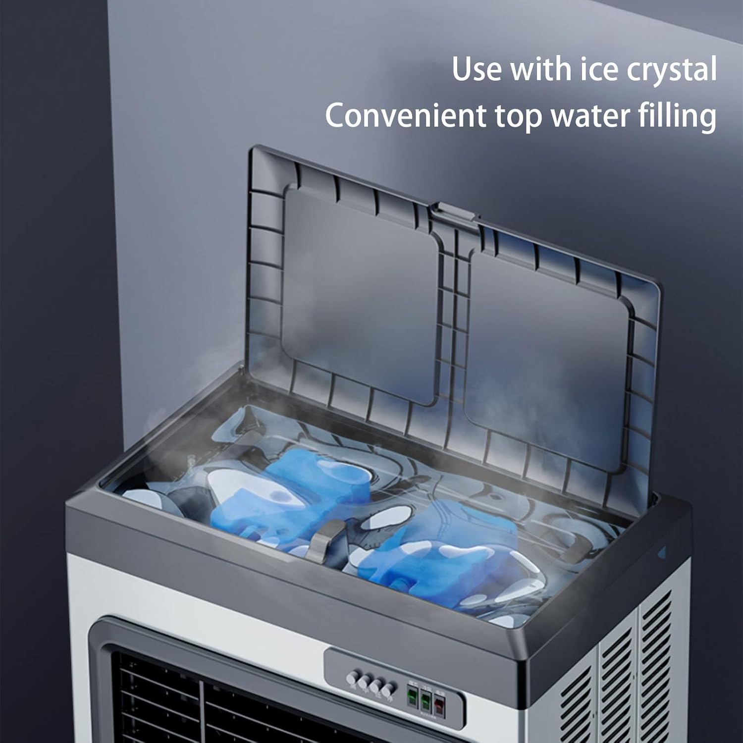 Personal Swamp Cooler, Quite Portable AC with 180L Tank and 3 Speeds, Evaporative Air Conditioner for Room Office Outdoor(62 * 42 * 130cm)