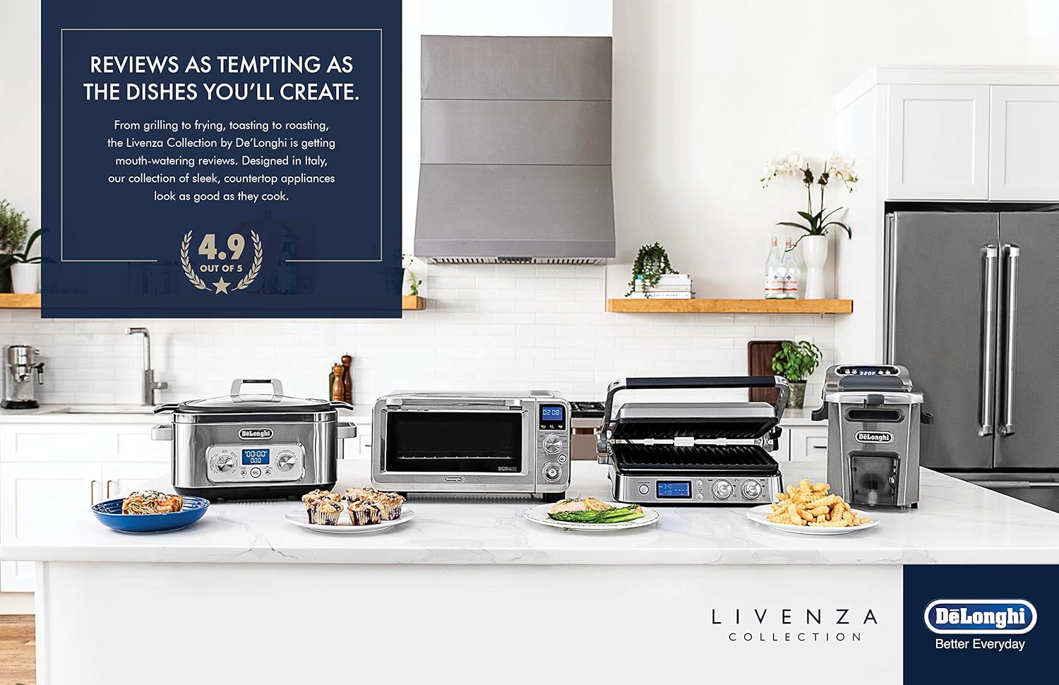 De'Longhi Livenza 0.8 cu ft. Stainless Steel Digital True European Convection Oven