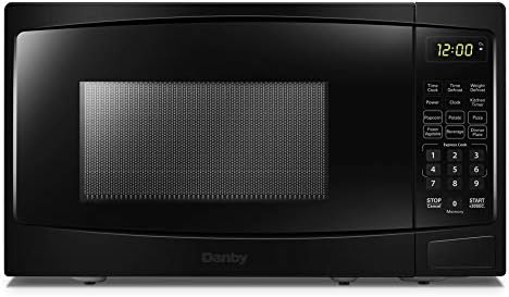 Danby DBMW1120BBB 1.1 Cu.Ft. Countertop Microwave In Black - 1000 Watts, Family Size Microwave With Push Button Door