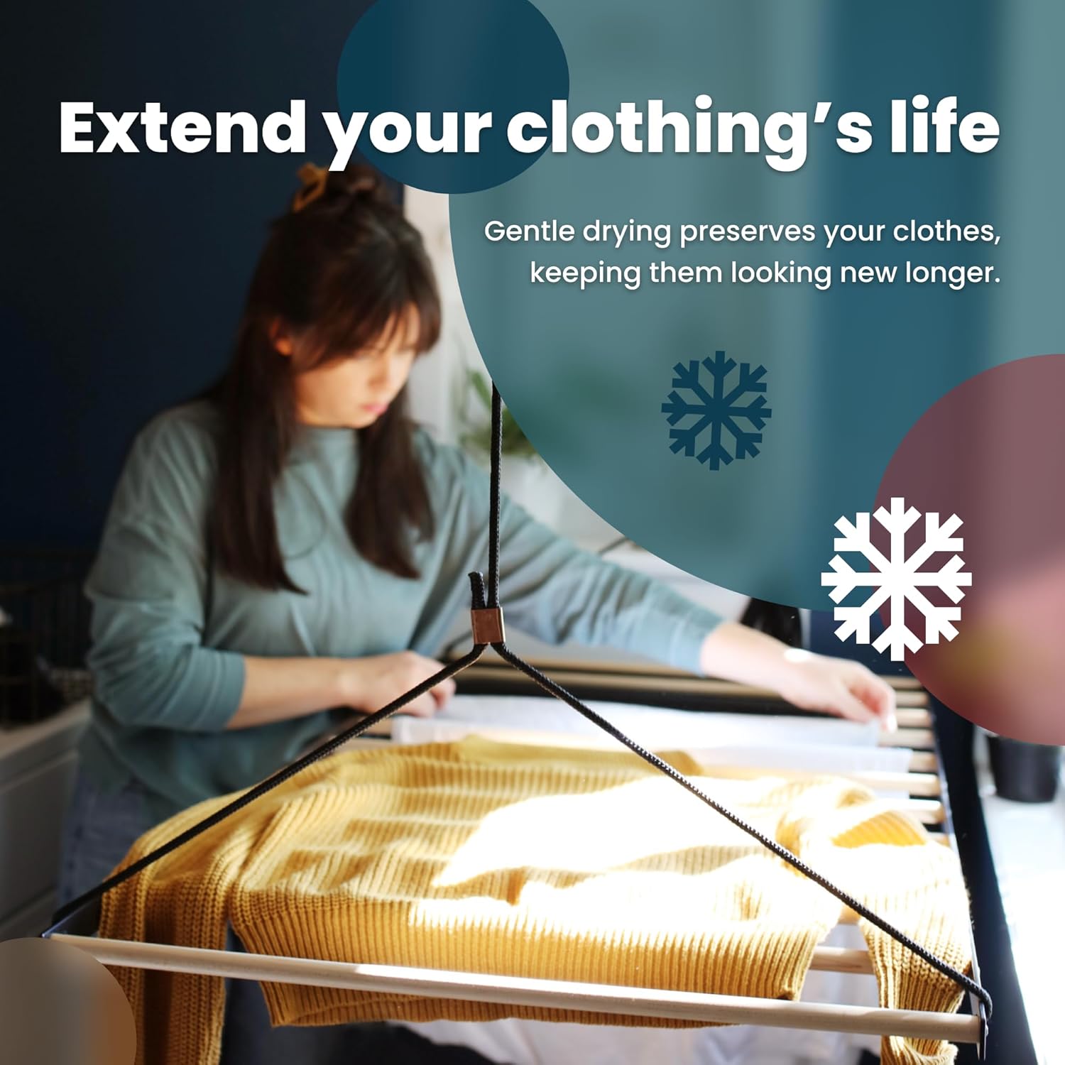 Ceiling Laundry Drying Rack w/Pulley System (48 INCHES)