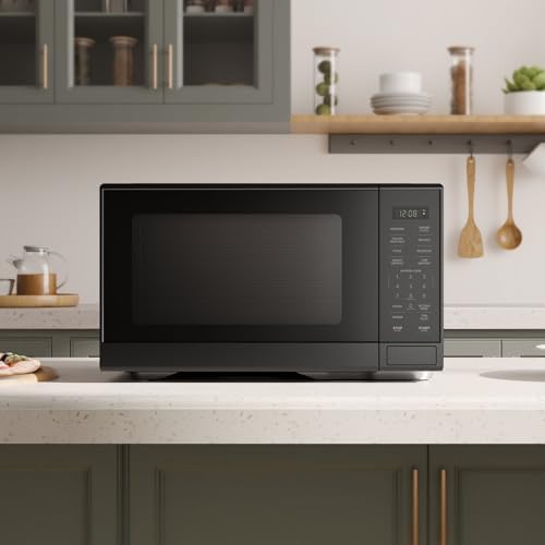 1.1 Cu. ft Countertop Microwave Oven - 1000 Watts with 10 Power Levels & One-Touch Cooking