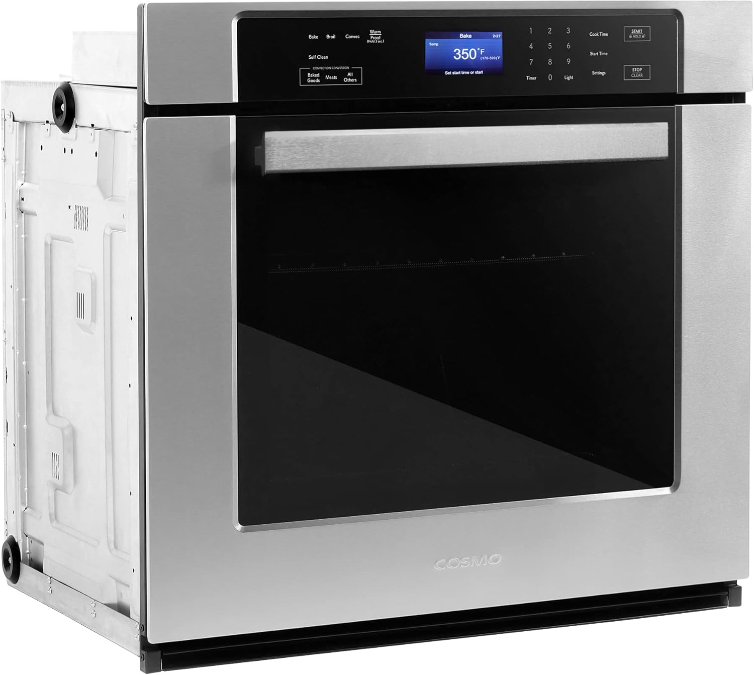 COSMO COS-30ESWC 30 in. Haven Collection 5 cu. ft. Electric Wall Oven with True European Convection and Self Cleaning in Stainless Steel