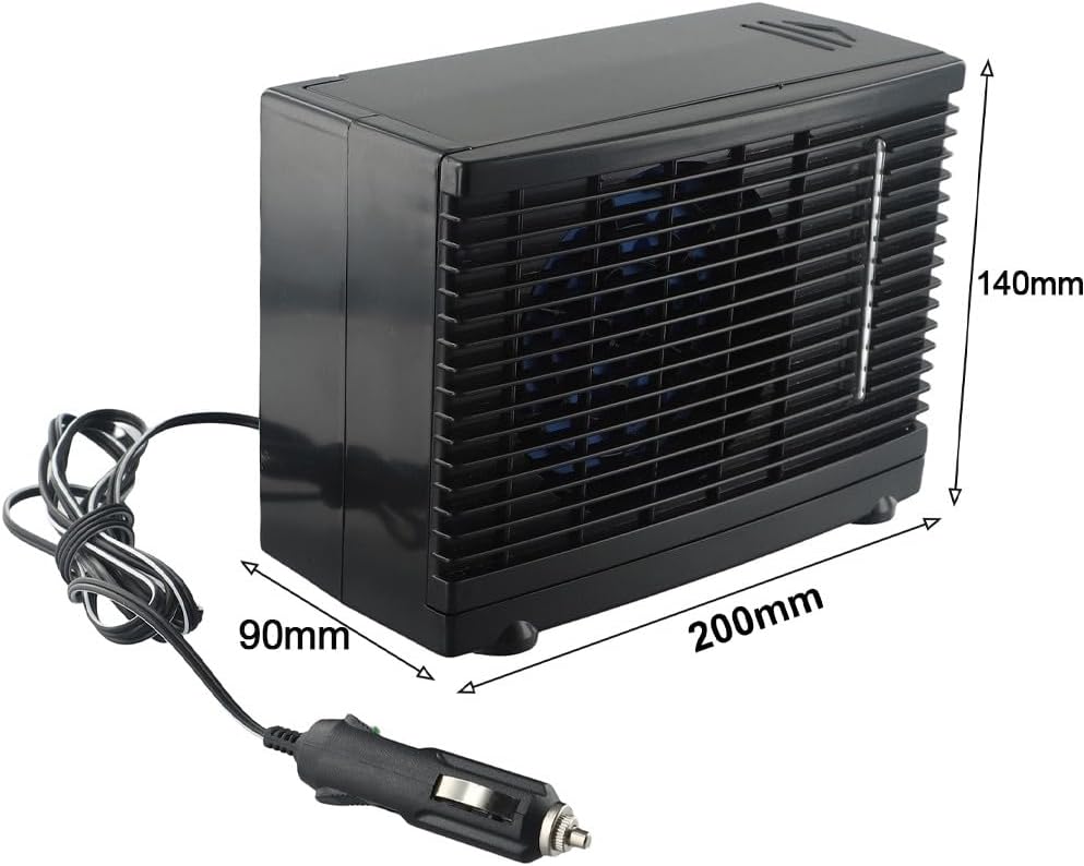 Portable Air Conditioner, Home&Car Cooler Cooling Fan Water Ice Air Condition 12V Small Mini Conditioners for Bedroom Office 200 * 110 * 150mm