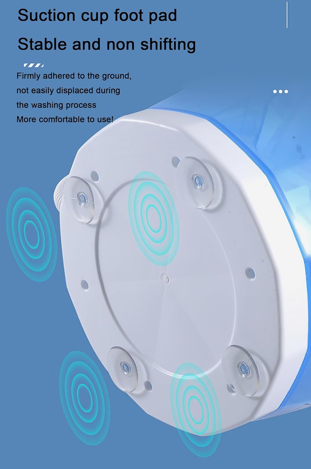 Portable Hand cranked clothes spin drying bucket,Non-Electric Washing Machine and Spin Dryer,Mini Hand Crank Washing Machine Dehydrator for Dormitory, Apartment, Rv (blue)