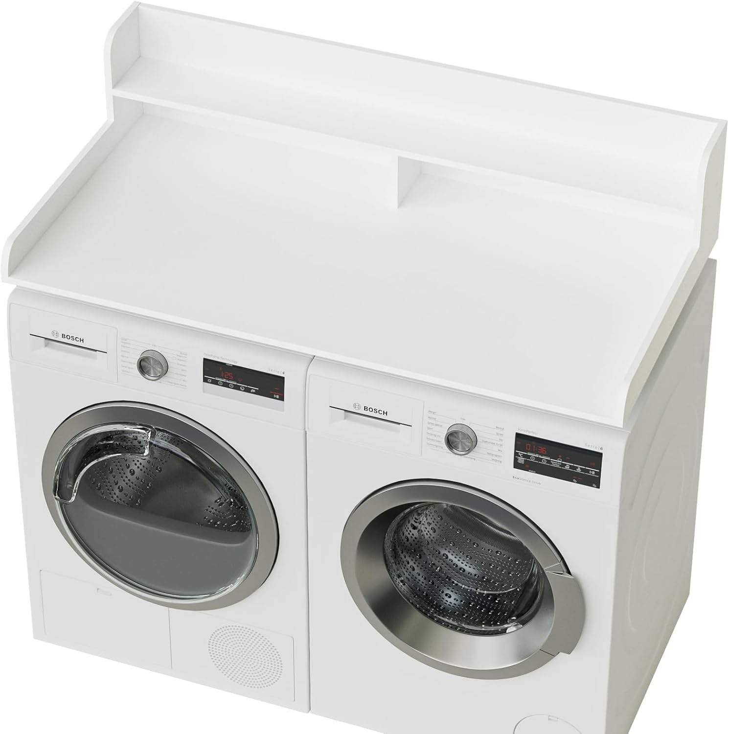 2-Tier Washer Dryer Countertop, Laundry Room Organization and Storage, 27.6