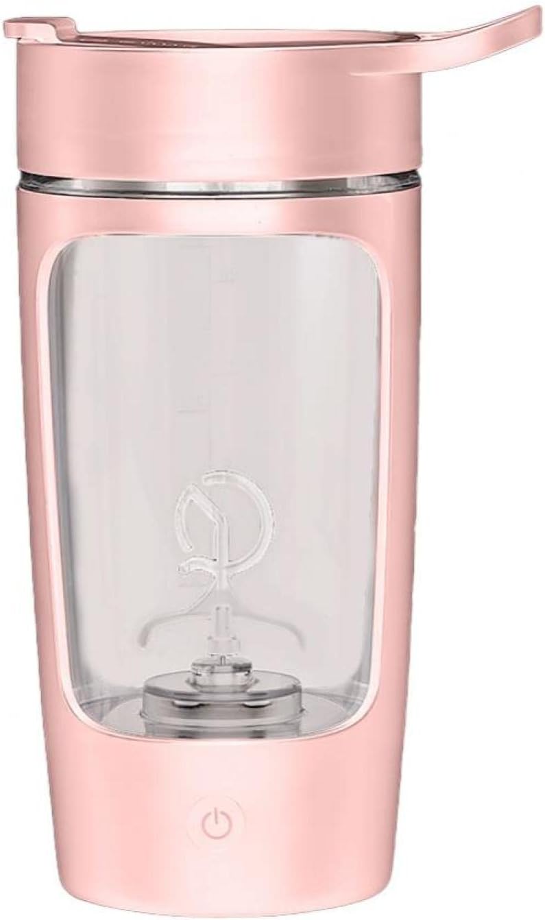 JZRH New Automatic Blending Cup Fully Automatic Blending Cup Portable Blender Rechargeable Blending Cup Pink