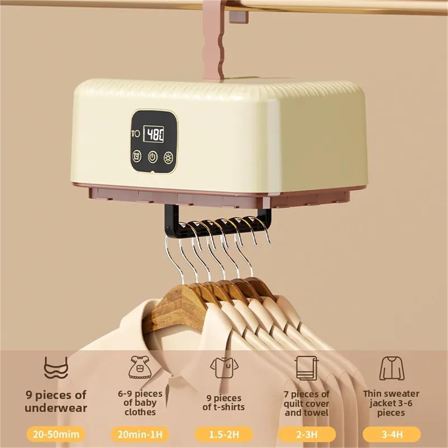 Portable Clothes Dryer, Portable Convenient Home Adult Clothes Dryer Machine,for Travel,Apartment