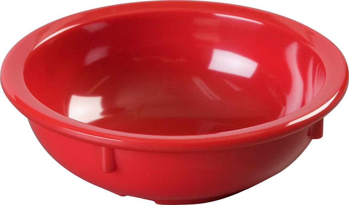 Carlisle KL11805 Kingline Red 10 Ounce Nappie Bowl - 48 / CS