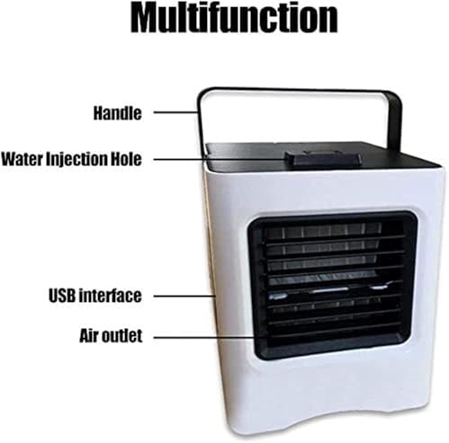 Air Cooler Mini,Cooler Portable Mini USB Air Conditioner 3 in 1 Personal Space Air Purifier Cooler and Humidifier