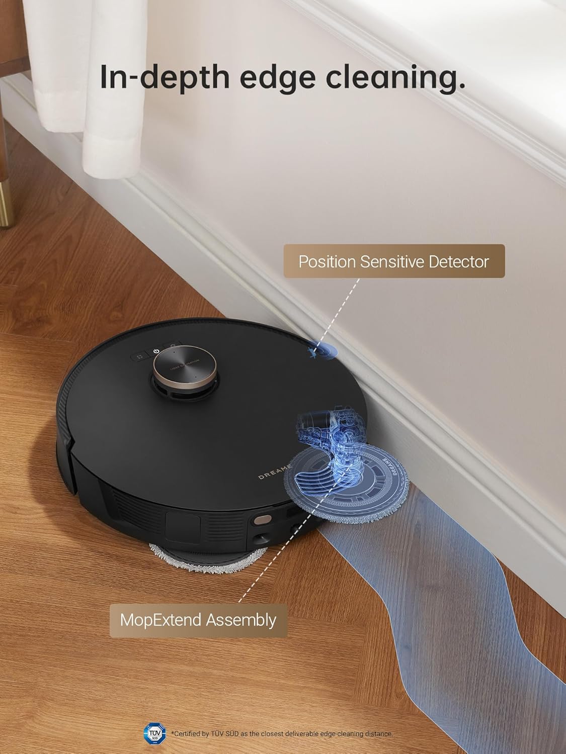 DREAME L30 Ultra Robot Vacuum, 136°F Hot Water Mop-Self-Cleaning, Mops Self-Drying, Mop-Extend, Raising, Refilling, Auto-Empty, 7,300Pa Suction, AI Action and 3D Navigation