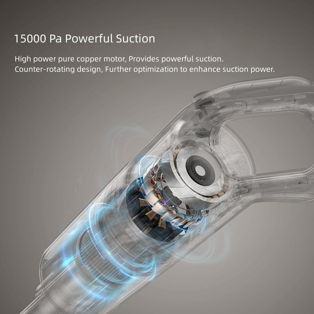 Lightweight Stick Vacuum Cleaner with HEPA Filter, 15000pa Powerful Suction Handheld Vacuum Corded Upright Vacuum Cleaner with Attachment, 400W Household Stick Vacuum for Pet Hairs Hardfloor