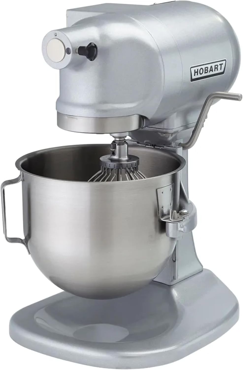 Hobart N50-60 5 Quart Commercial Countertop Planetary Stand Mixer, Heavy Duty, 3 Speeds, Gray