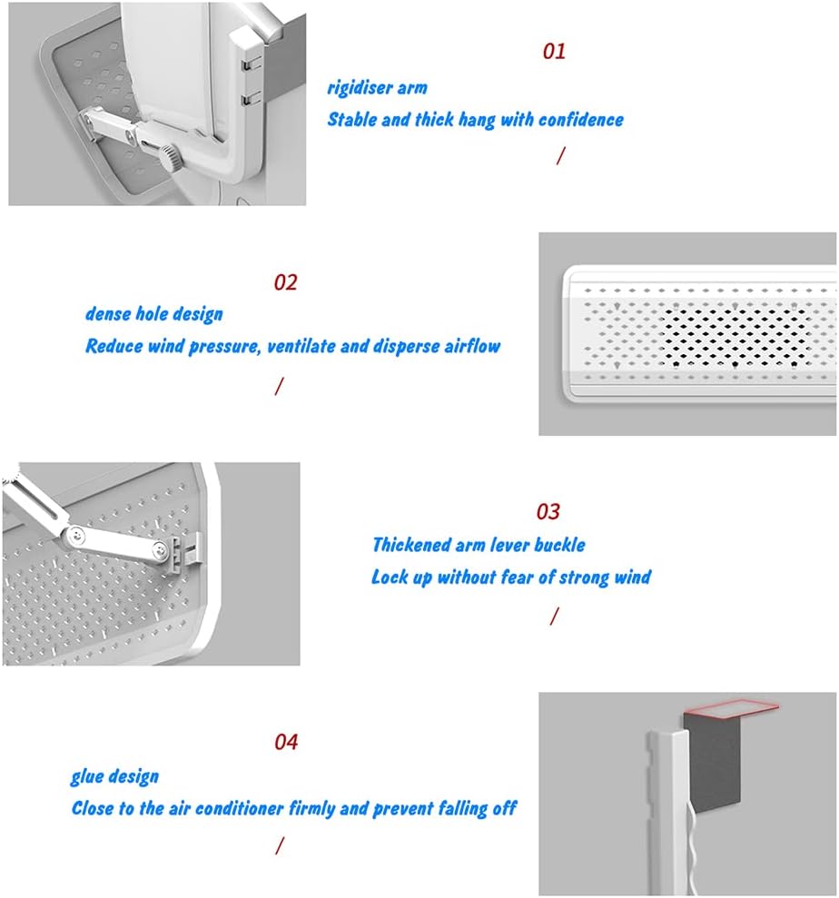 Wall-Mounted Air Conditioner Outlet Transfer Windshield Windbreaker Wall-Mounted Air-Conditioning Air Baffle for Home, Floor, Wall
